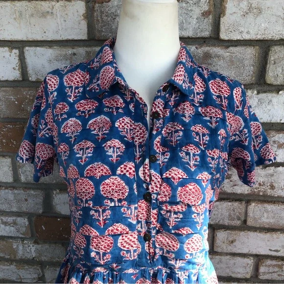 Inde Rooh Ruffled Dress sz M - Picture 2 of 13